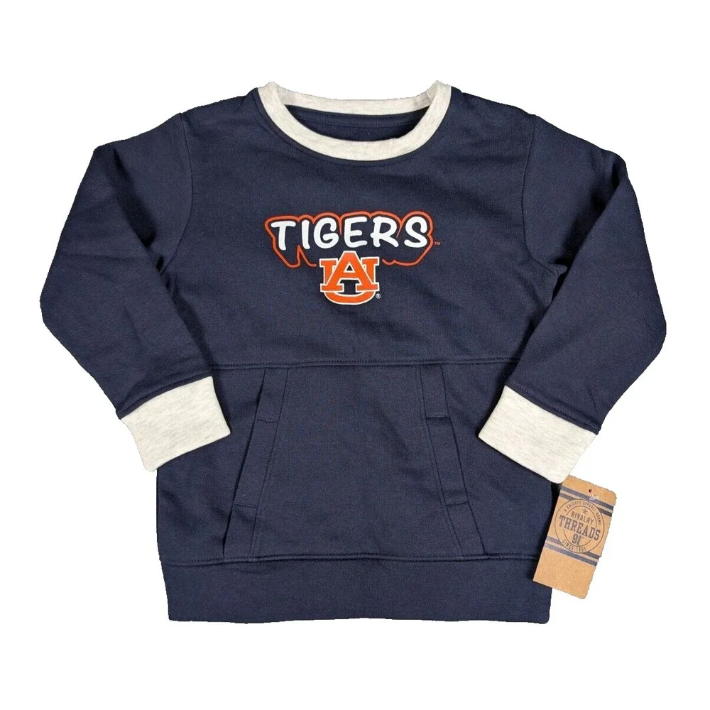 NCAA Auburn Tigers Girls Crew Sweatshirt‎ - S